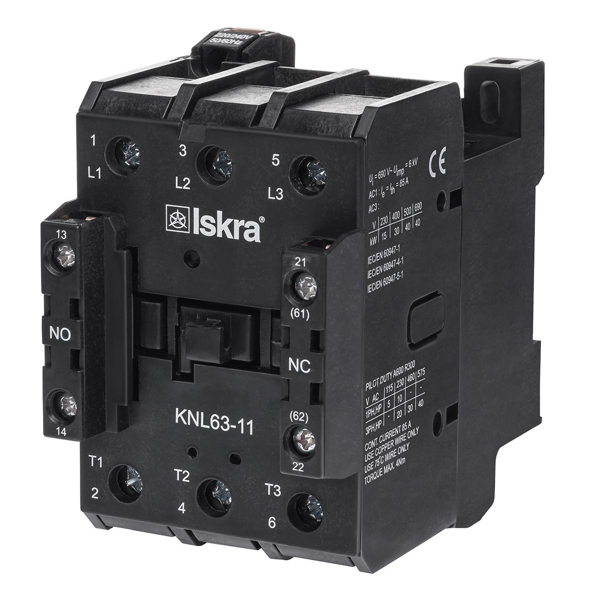 Контактор Iskra KNL63-11 63А 220/240 В 50/60 Гц (30050499000)