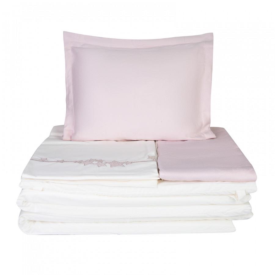 Детский набор в кроватку для младенцев Karaca Home Lucky Star 9 пр. Rose gold (svt-2000022279635)