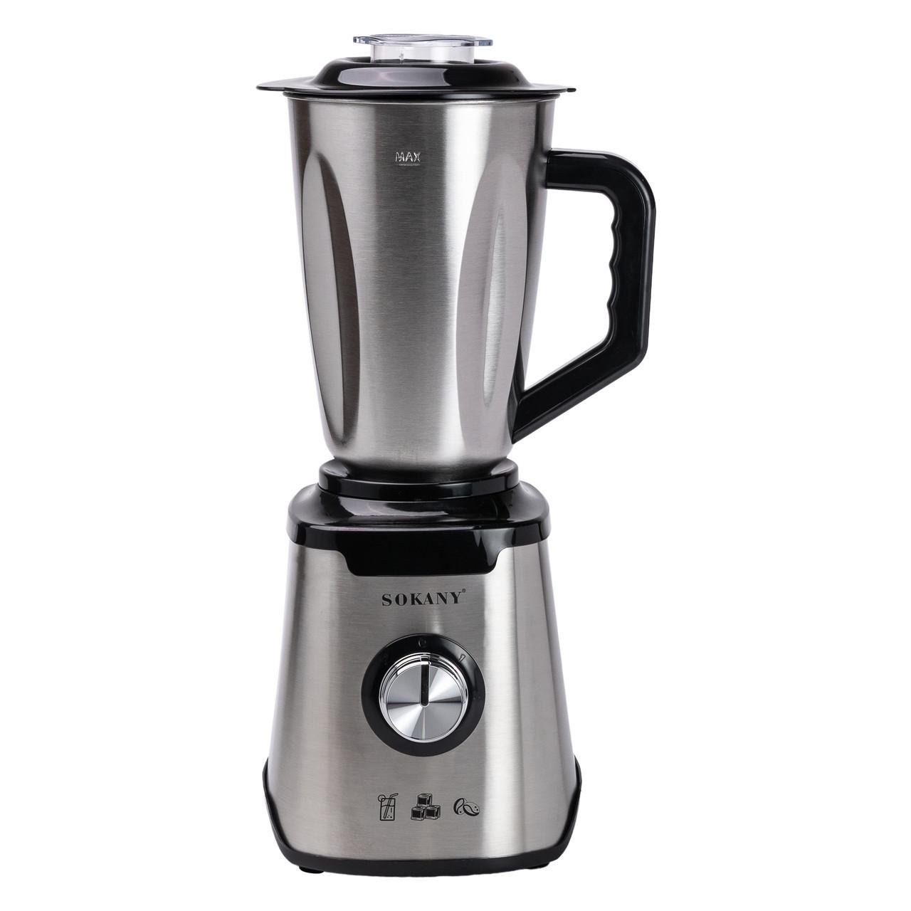 Блендер для коктейлей и смузи с кофемолкой Sokany SK-187 чаша 1,5 л 2 режима скорости 1000 Вт - фото 2 Блендер для коктейлей и смузи с кофемолкой Sokany SK-187 чаша 1,5 л 2 режима скорости 1000 Вт - фото 2