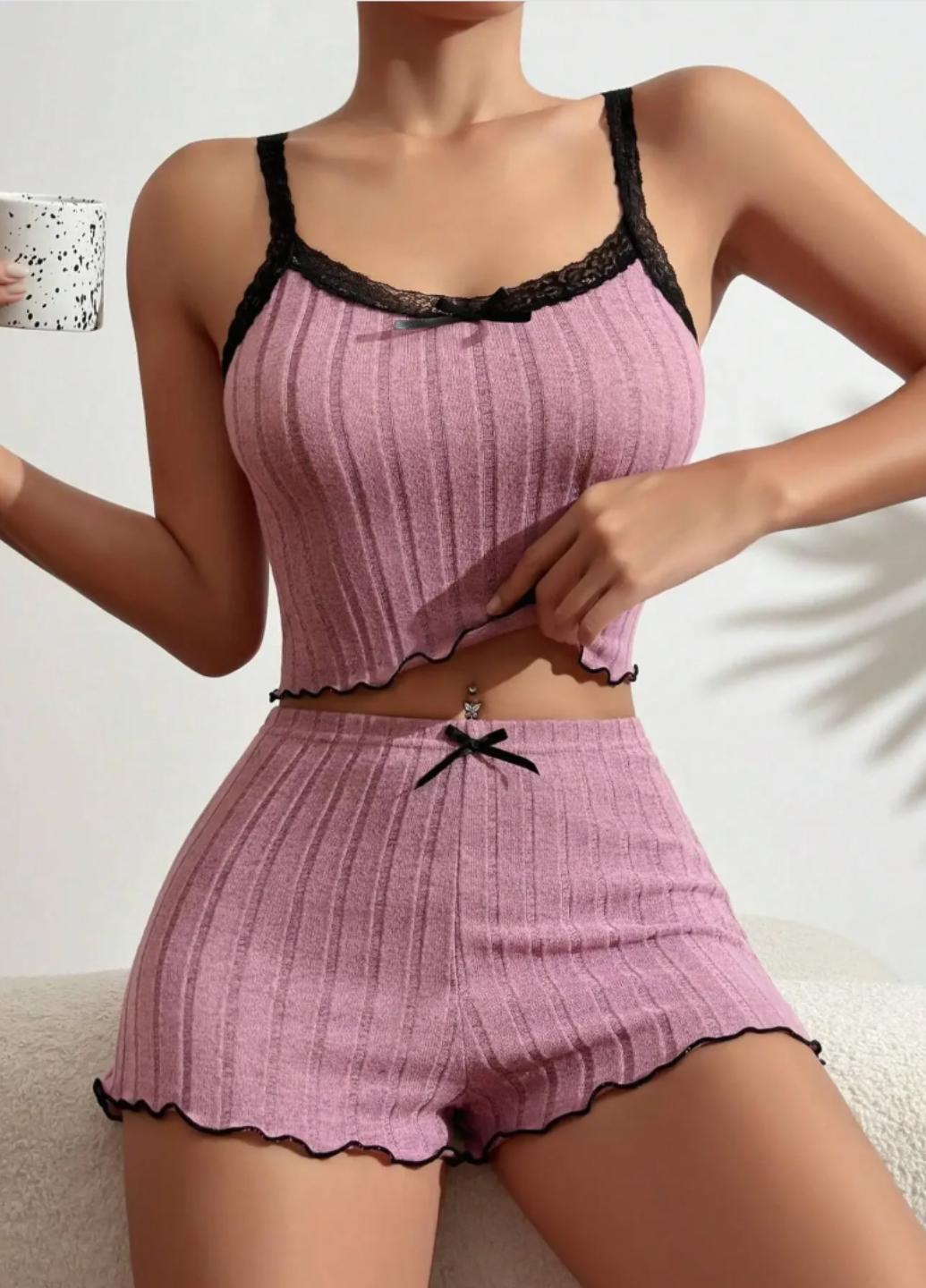 Пижама женская Soft Comfort майка-топ и шортики XL Сливовой (1938-48-01) Пижама женская Soft Comfort майка-топ и шортики XL Сливовой (1938-48-01)