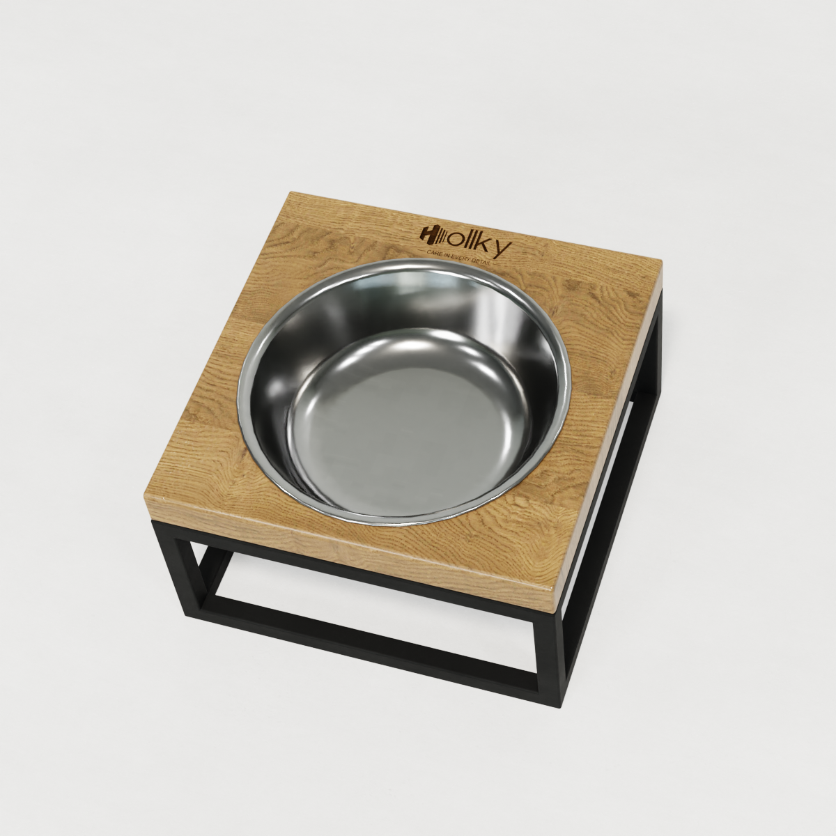 Миска на подставке для кошек и маленьких собак Hollky Base Solo S 0,45 л (S-18187-BLNT) - фото 4 Миска на подставке для кошек и маленьких собак Hollky Base Solo S 0,45 л (S-18187-BLNT) - фото 4