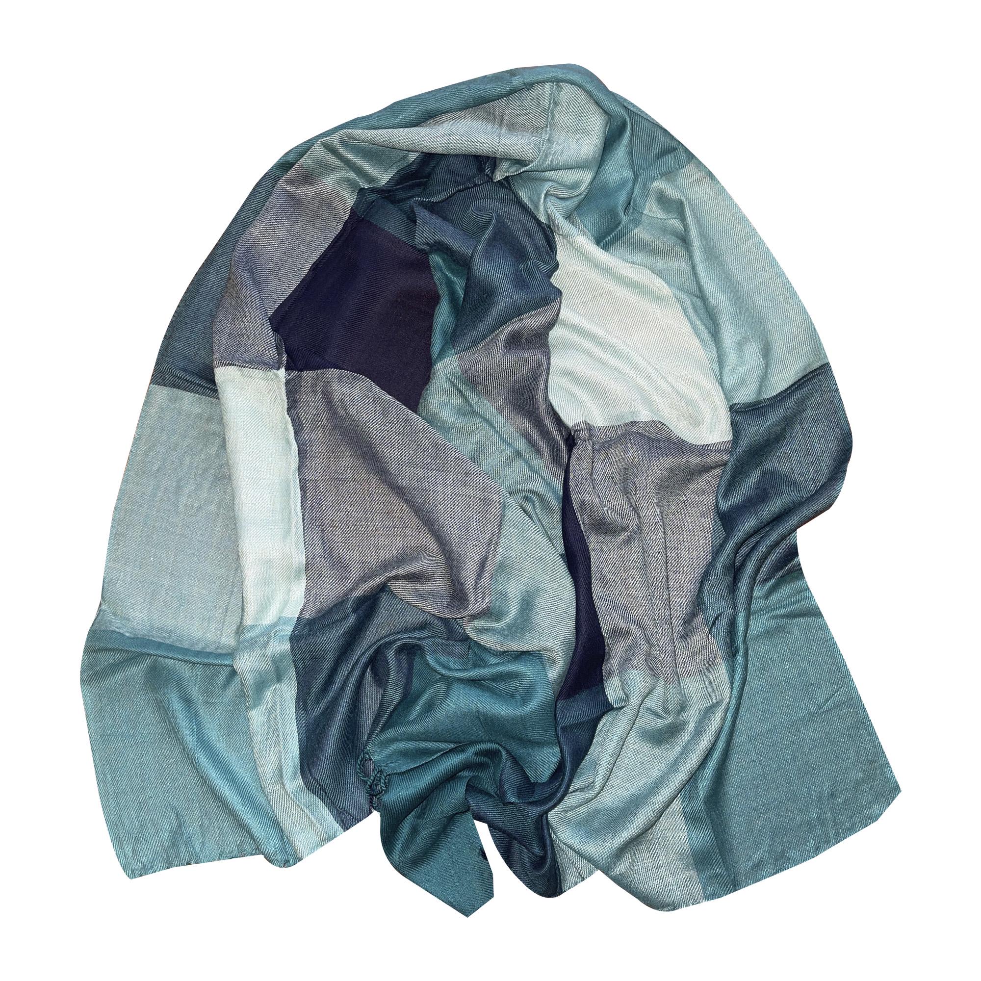 Шарф из вискозы Silk Route 170х70 см Голубой (1455)