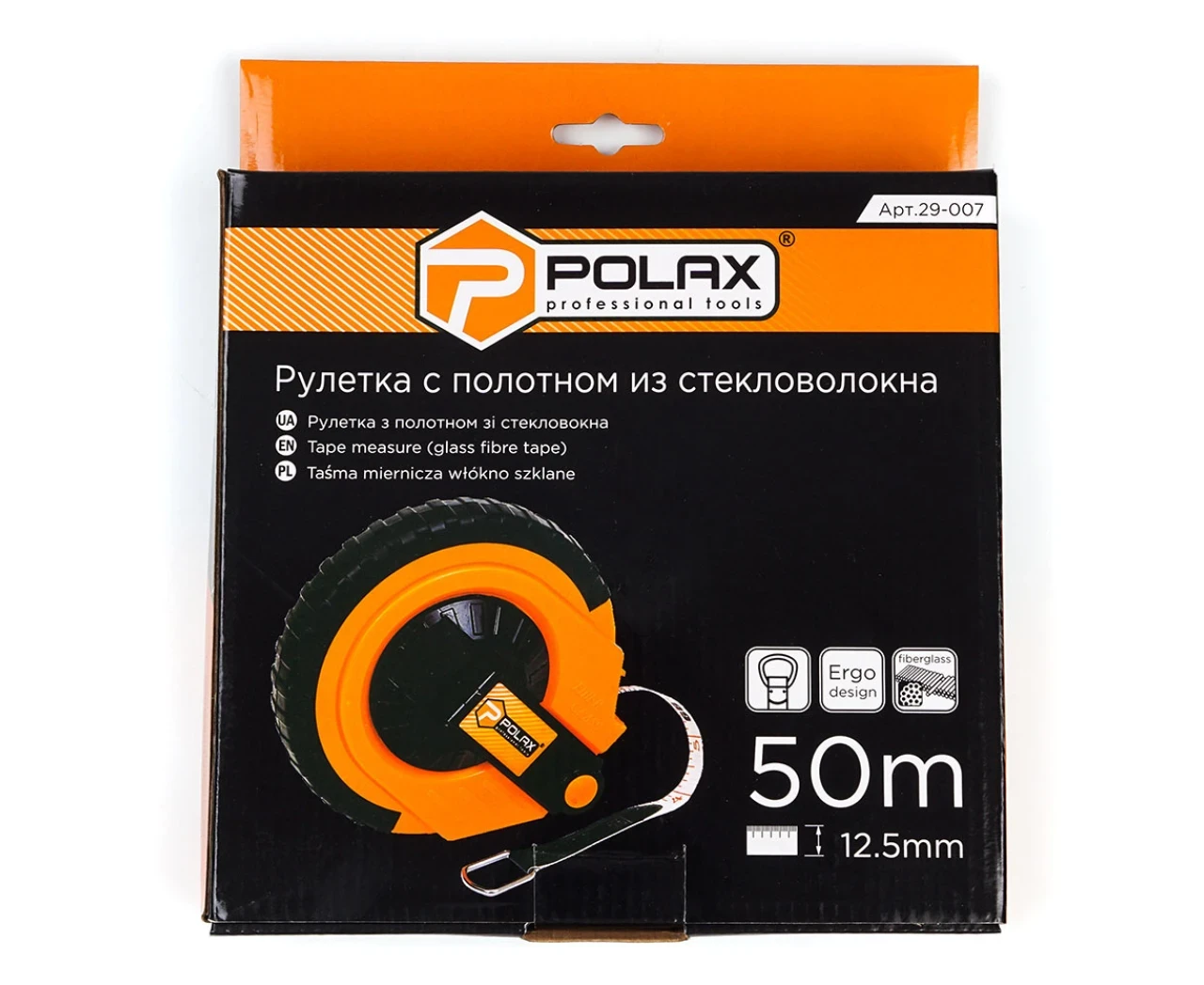 Рулетка з полотном зі скловолокна 50 м (2420968363) - фото 2 Рулетка з полотном зі скловолокна 50 м (2420968363) - фото 2