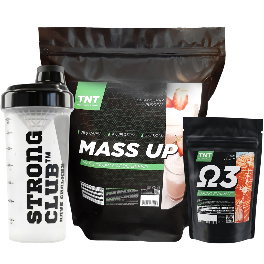 Комплекс TNT Nutrition Гейнер 2,5 кг/Шейкер/Омега-3