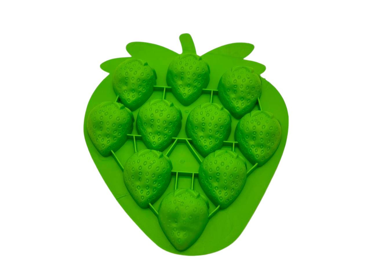 Форма для заморозки кубиков льда Клубничка силиконоваяа 19х16 см/3х3 см Форма для заморозки кубиков льда Клубничка силиконоваяа 19х16 см/3х3 см