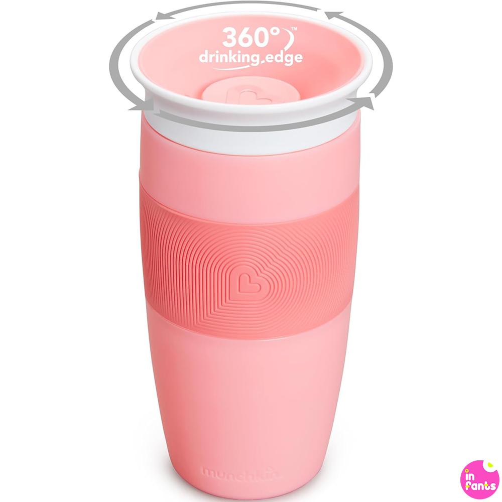 Чашка непроливна Munchkin Miracle 360 for Toddlers 410 мл Рожевий (00479) - фото 2 Чашка непроливна Munchkin Miracle 360 for Toddlers 410 мл Рожевий (00479) - фото 2