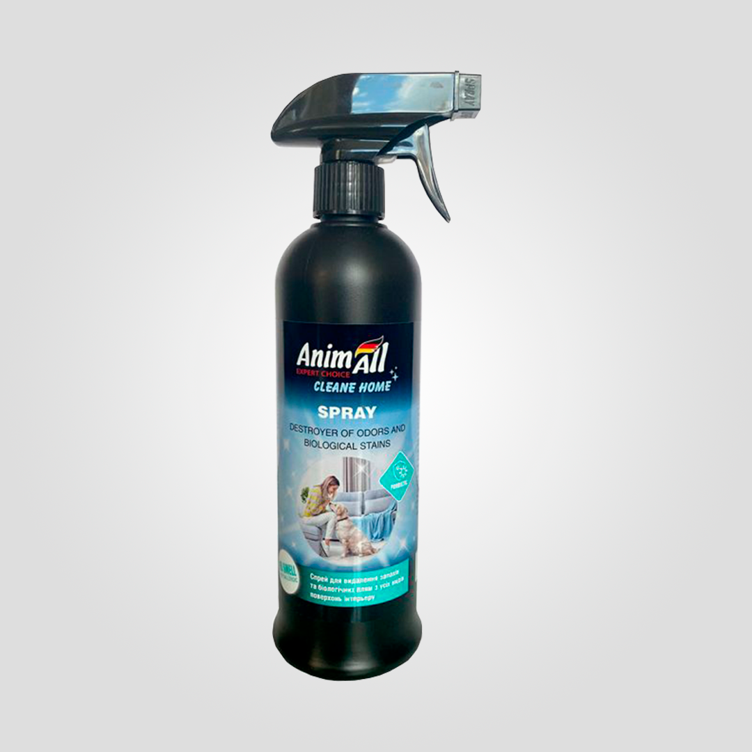 Спрей-знищувач AnimAll Clean Home проти запахів та плям гіпоалергенний 500 мл (20502644)