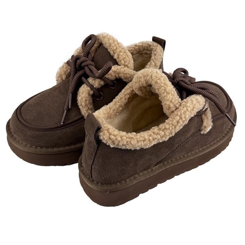 Черевики короткі жіночі хутряні 50262-35 p. 36 23 см Коричневий - фото 3