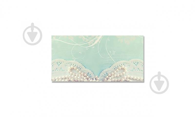 Наклейка вінілова на стіл Zatarga "Мереживо та перли" 650х1200 мм Наклейка вінілова на стіл Zatarga "Мереживо та перли" 650х1200 мм