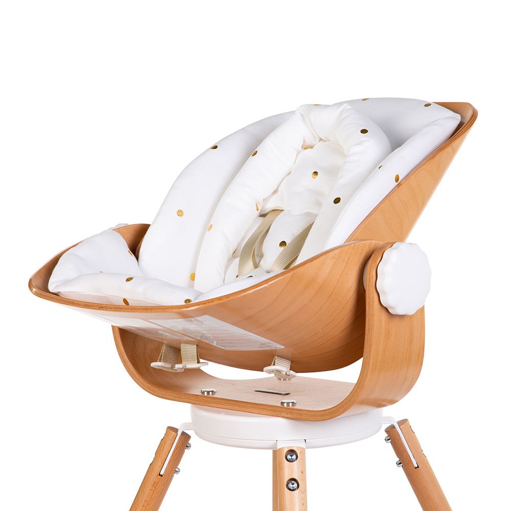 Подушка на сиденье для новорожденного Childhome Evolu Gold dots (CHEVOSCNBJGD)