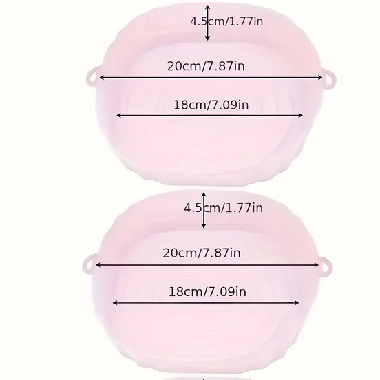 Форма силиконовая для аэрогрилей и аэрофритюрниц Розовый (W626) - фото 3 Форма силиконовая для аэрогрилей и аэрофритюрниц Розовый (W626) - фото 3