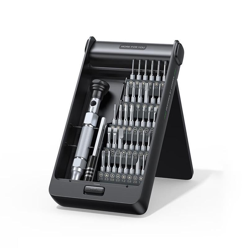 Набор прецизионных отверток UGREEN 38-в-1 бит из стали S2 магнитный с удлинителем Черный (15354) Набор прецизионных отверток UGREEN 38-в-1 бит из стали S2 магнитный с удлинителем Черный (15354)