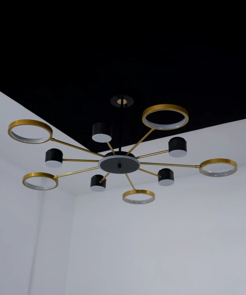 Підвісний світильник SOLEDESIGN Star Collection L LED 96W Чорний/Золотий (SDLC-00092)