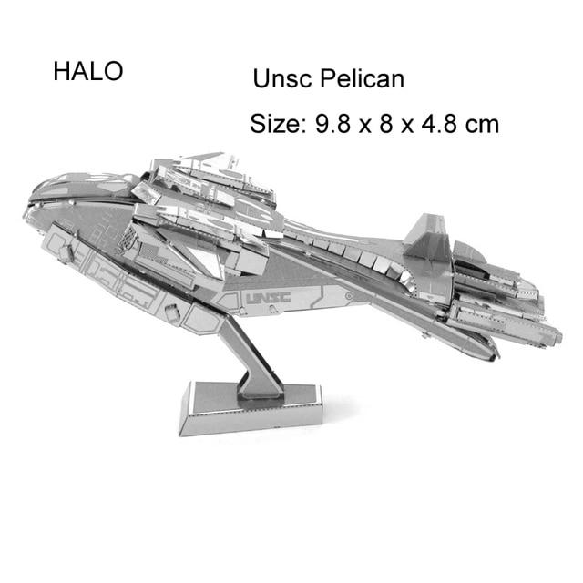 Пазл металевий 3D Unsc Pelican із всесвіту HALO 9,8x8x4,8 см (2775) - фото 2