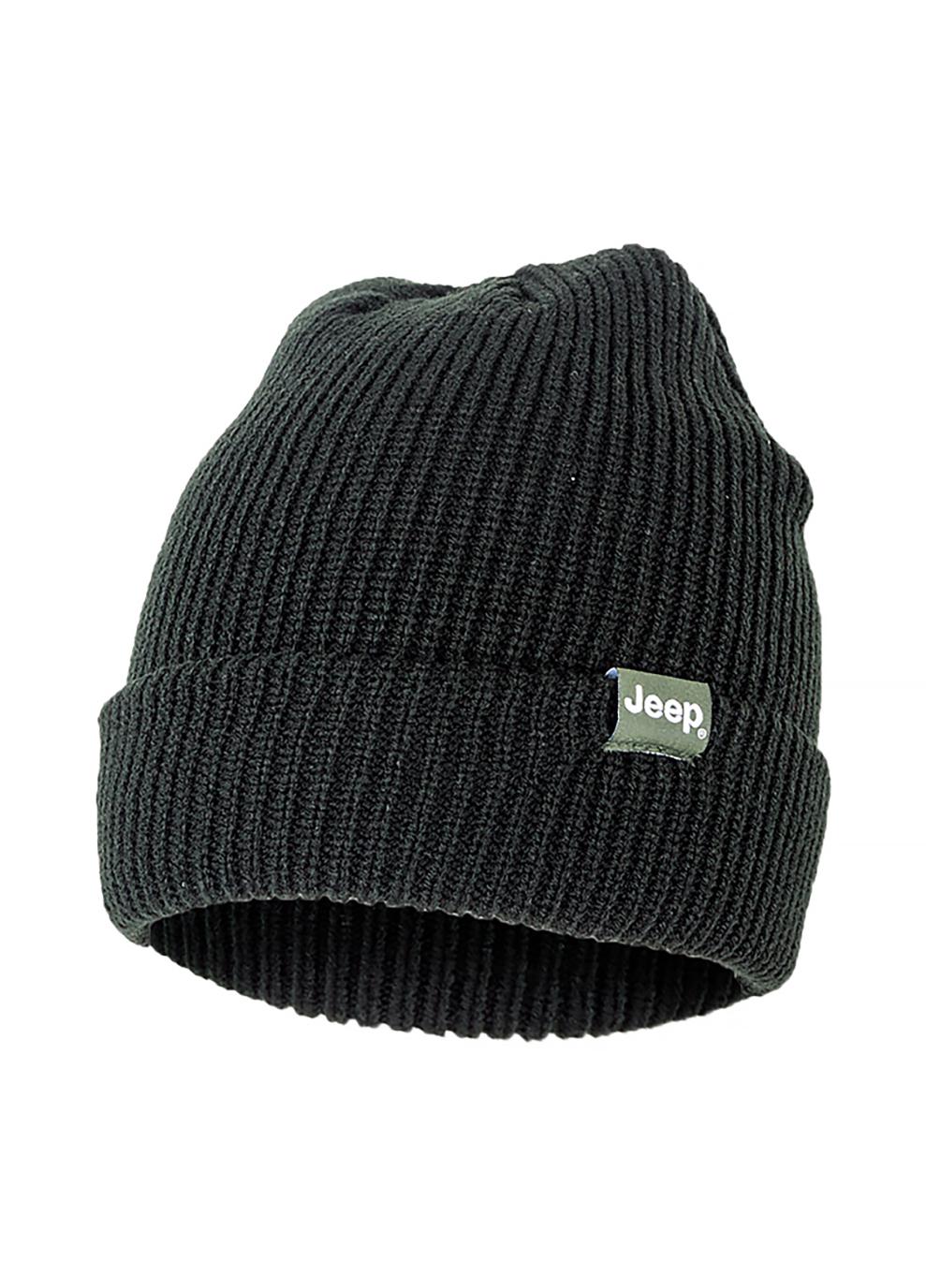 Шапка мужская JEEP RIBBED TRICOT HAT WITH CUFF J22W Черный (O102600-B000)