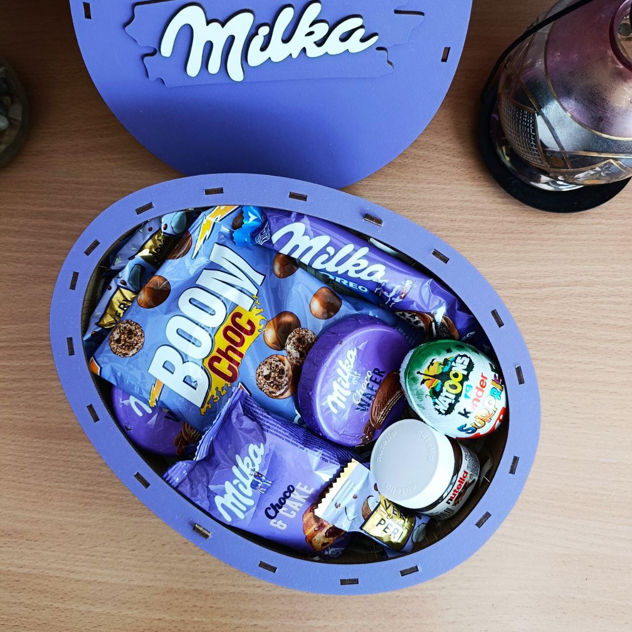 Подарочный бокс милка со сладостями для ребенка/девушки на день рождения/новый год/8 марта (ar271) - фото 2