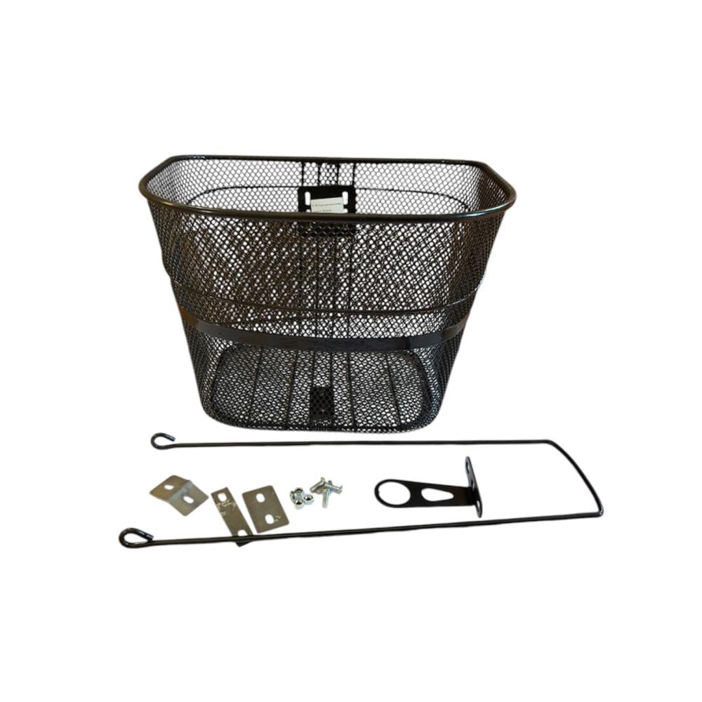 Корзина на велосипед CK-84 передняя 35x25x24 см Черная (CK-84) - фото 2 Корзина на велосипед CK-84 передняя 35x25x24 см Черная (CK-84) - фото 2