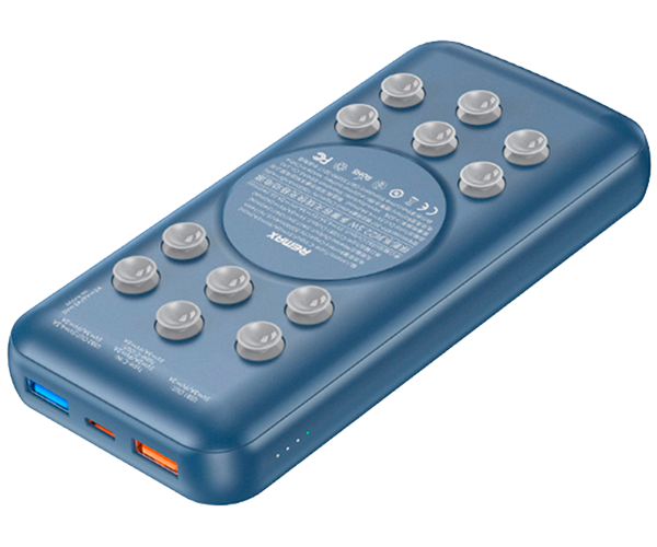 Внешний аккумулятор Remax RPP-207 Tanyl 22,5W PD+QC Wireless Fast Charging 20000 mAh Синий (ЦУ-00033895-mms_1533)