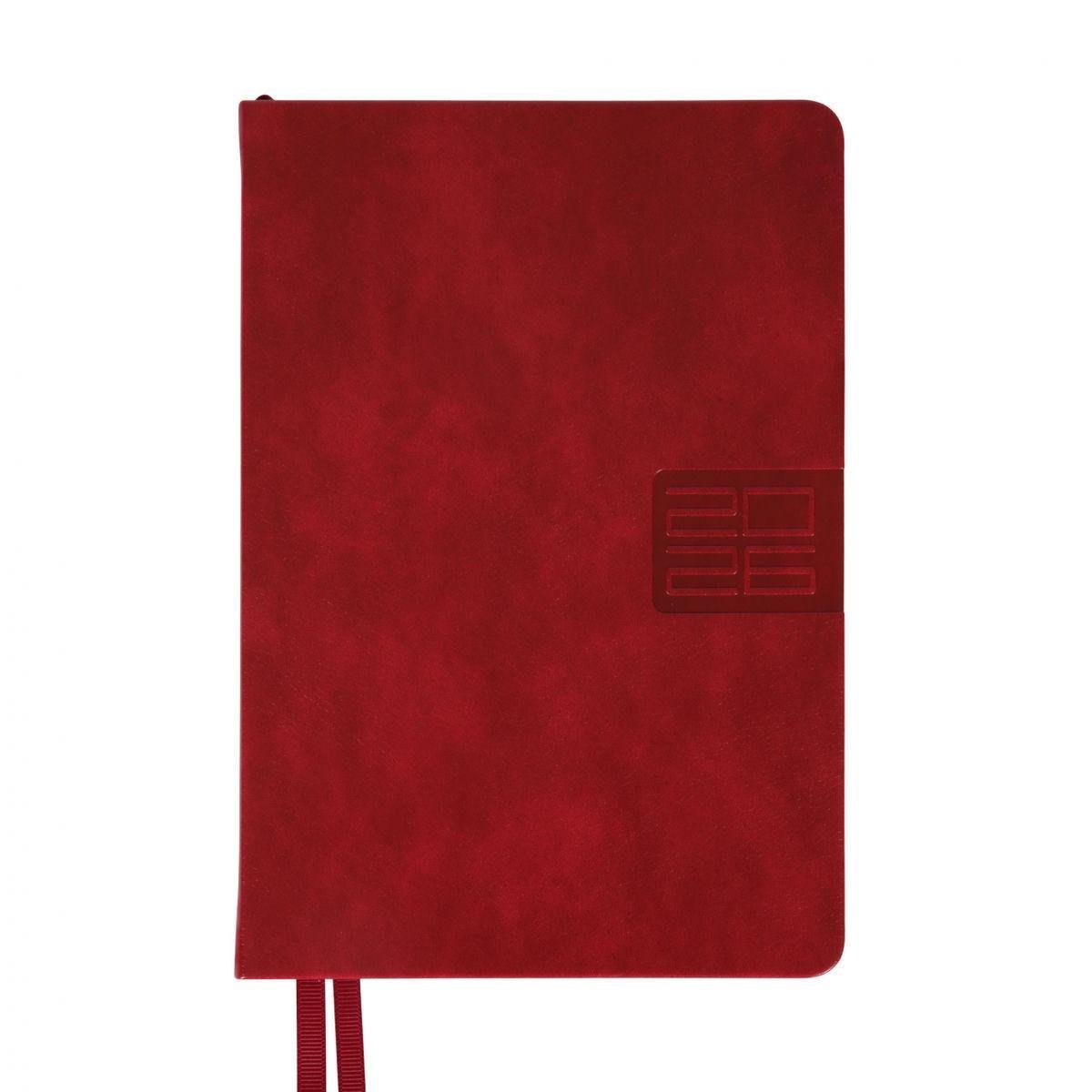 Дневник датированный 2026 Leo Planner Persona A5 368 страниц. Бордовый (252663)