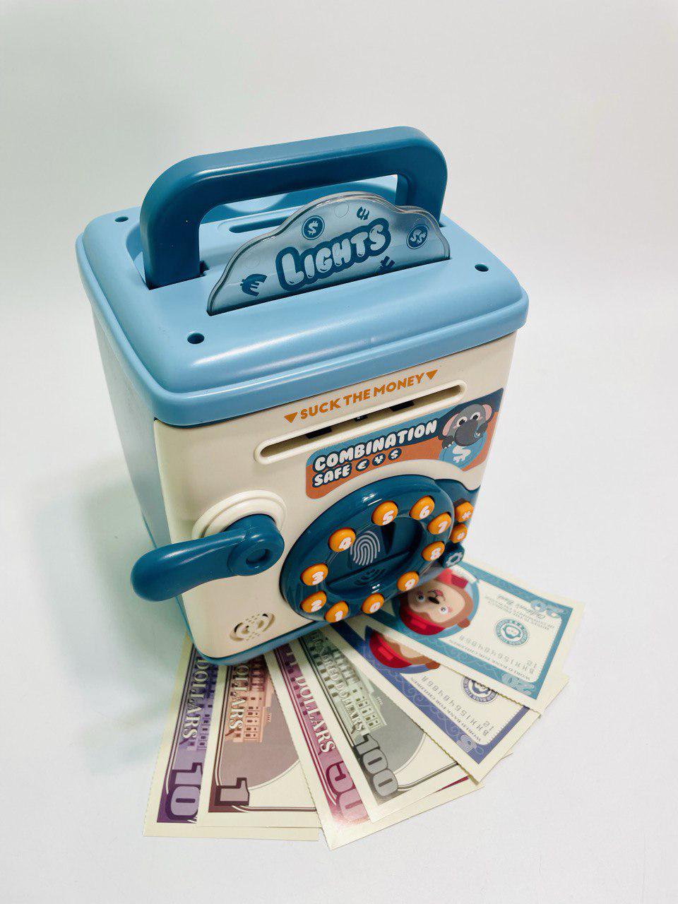 Сейф іграшковий звук/підсвічування/співає пісні/слова англійською/сканер відбитка пальця (801) - фото 2 Сейф іграшковий звук/підсвічування/співає пісні/слова англійською/сканер відбитка пальця (801) - фото 2