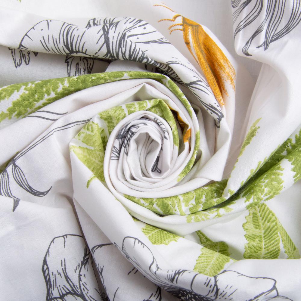 Ткань бязь ранфорс для постельного белья 21082846 V-3 Гербарий 130 гр/м2 240 см (25649)