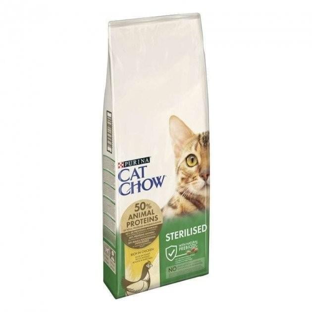 Корм сухой для кошек Purina Cat Chow Sterilised с курицей 15 кг (7613032233051)