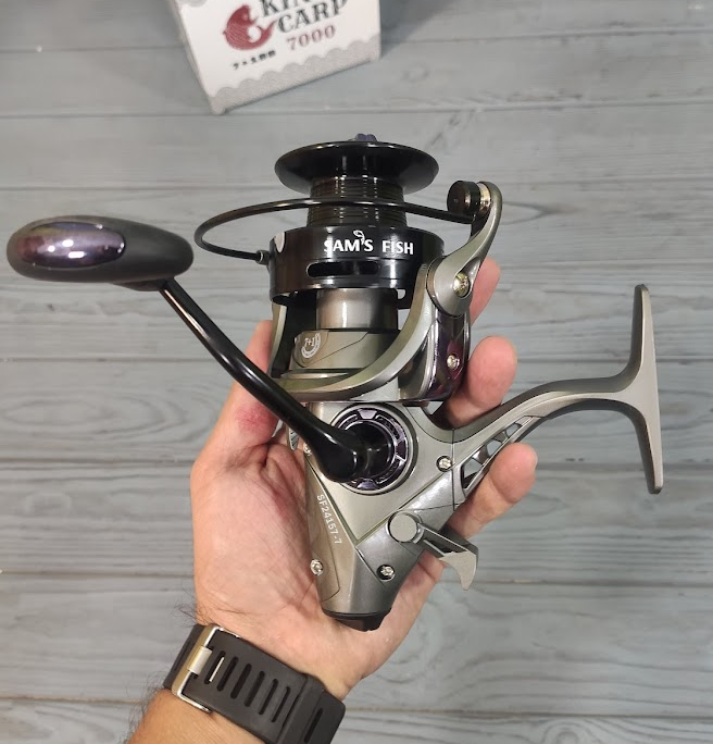 Катушка рыболовная Sams Fish King Carp 7000 7+1bb SF24157-7 с бейтраннером для карповой ловли - фото 4