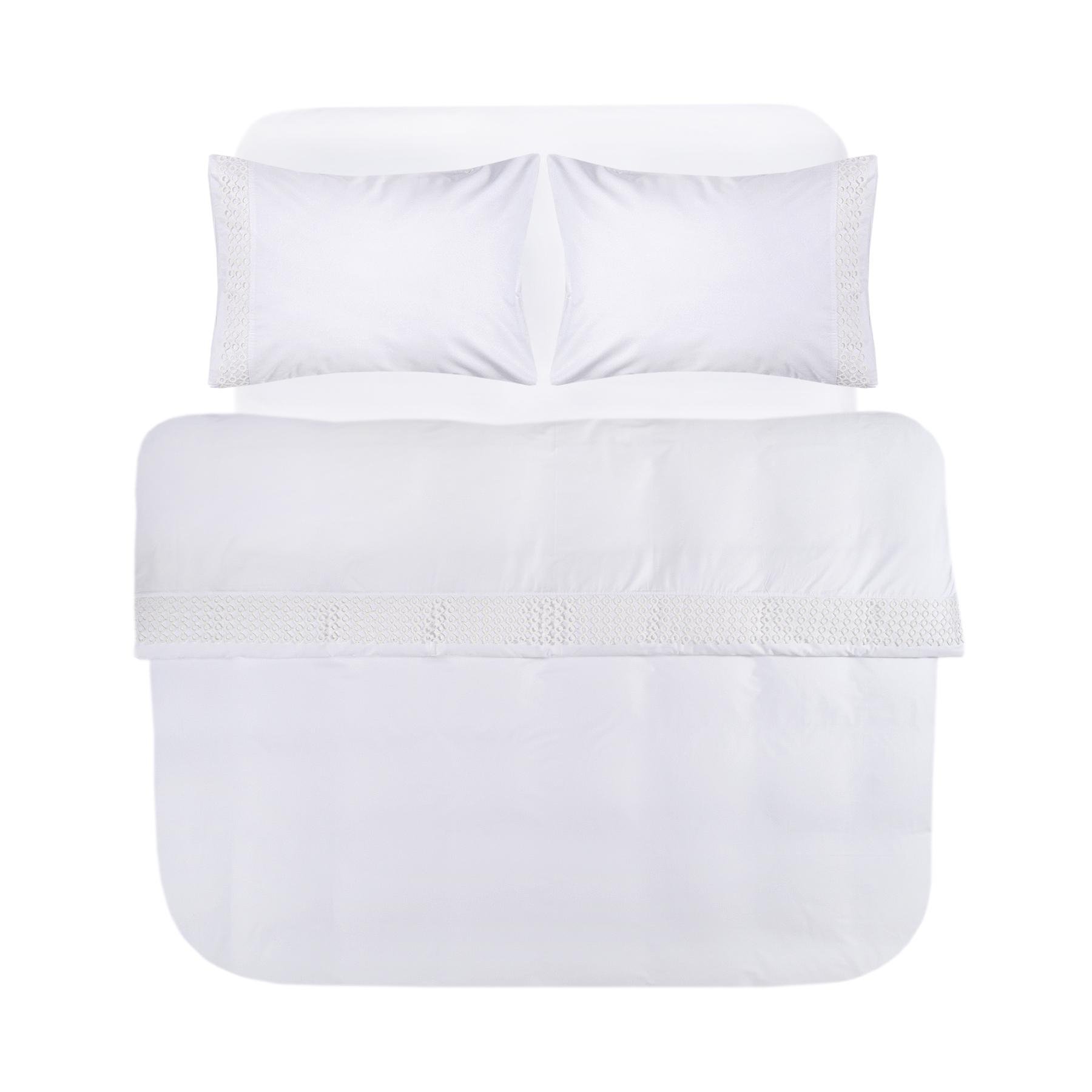 Підковдра з наволочками Penelope Manuela 240x220/50x70 см 2 шт. White (svt-2000022346757)