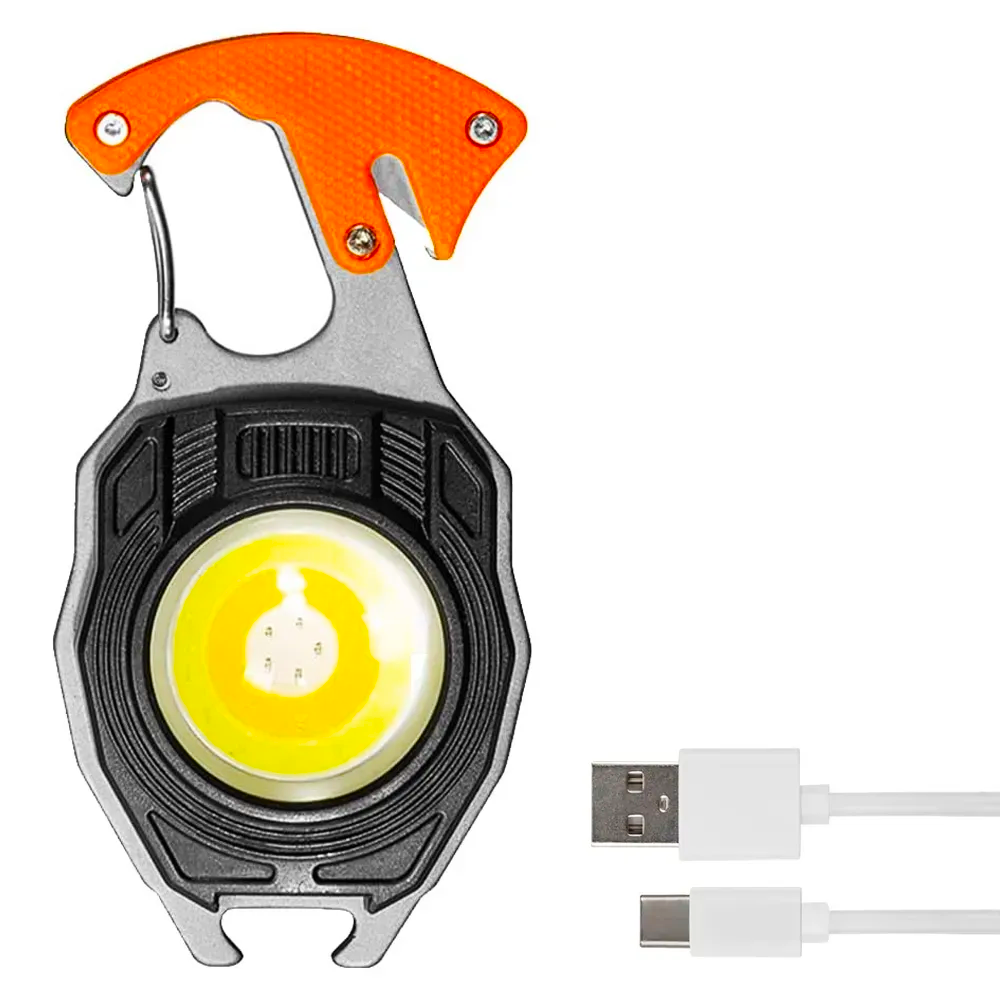 Ліхтарик брелок LED на карабіні W5147 з USB акумуляторний (234570440)