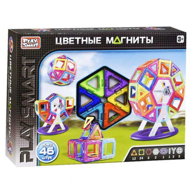 Конструктор магнитный Play Smart 46 дет. (2430 24/2)