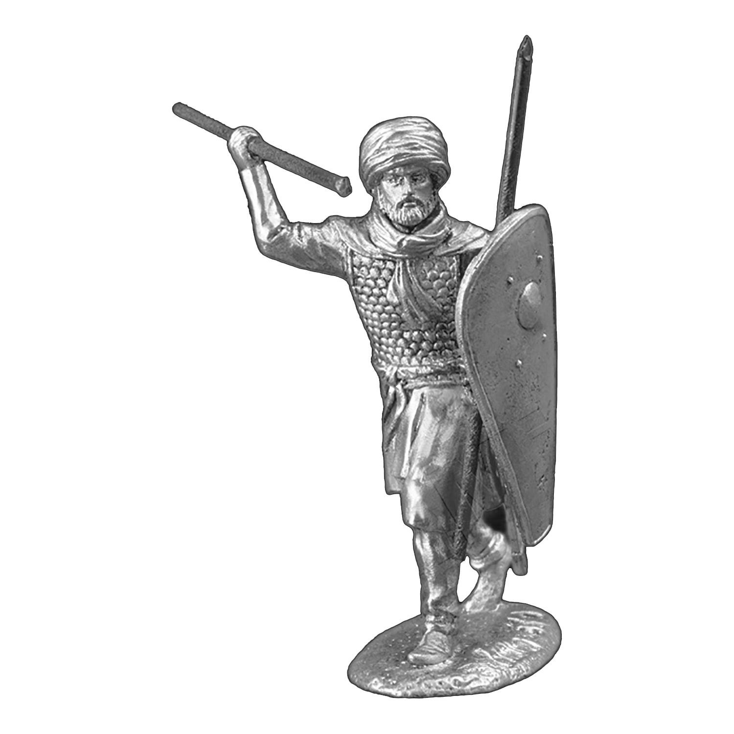 Статуэтка коллекционная Фатимидский сарацин с дротиком из металла и олова 6,5 см (42000165)