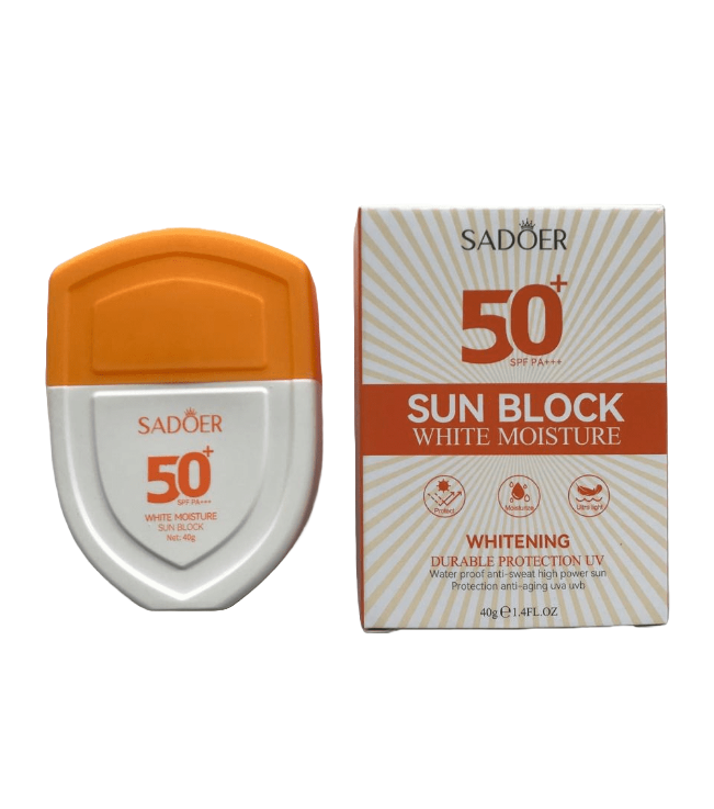 Лосьйон сонцезахисний Sadoer SPF50+ зволожуючий і відбілюючий 40 г (6942017807873)