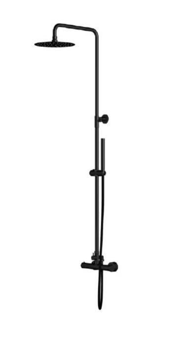 Душевая система Steinberg 111 111 2721 S с термостатом/верхним и ручным душем Черный матовый (1606972577)