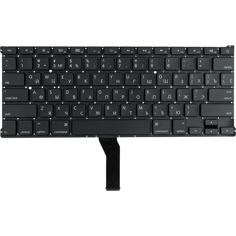 Клавиатура для ноутбука APPLE A1369 A1466 Macbook Air 13,3" без фрейма Черный