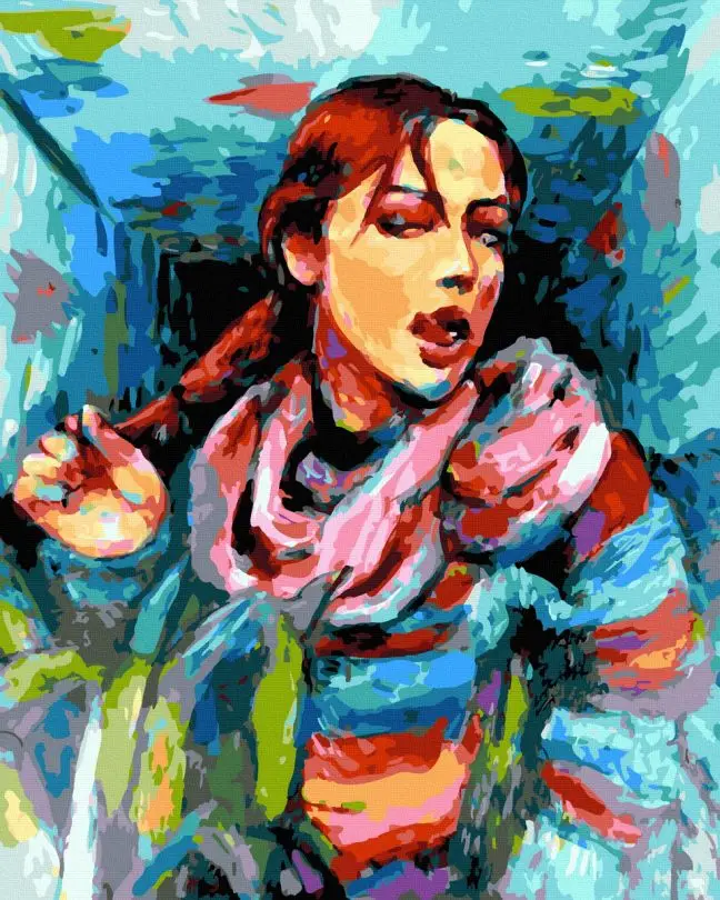 Картина по номерам Brushme Тинейджерша 40x50 см (BRM43672)