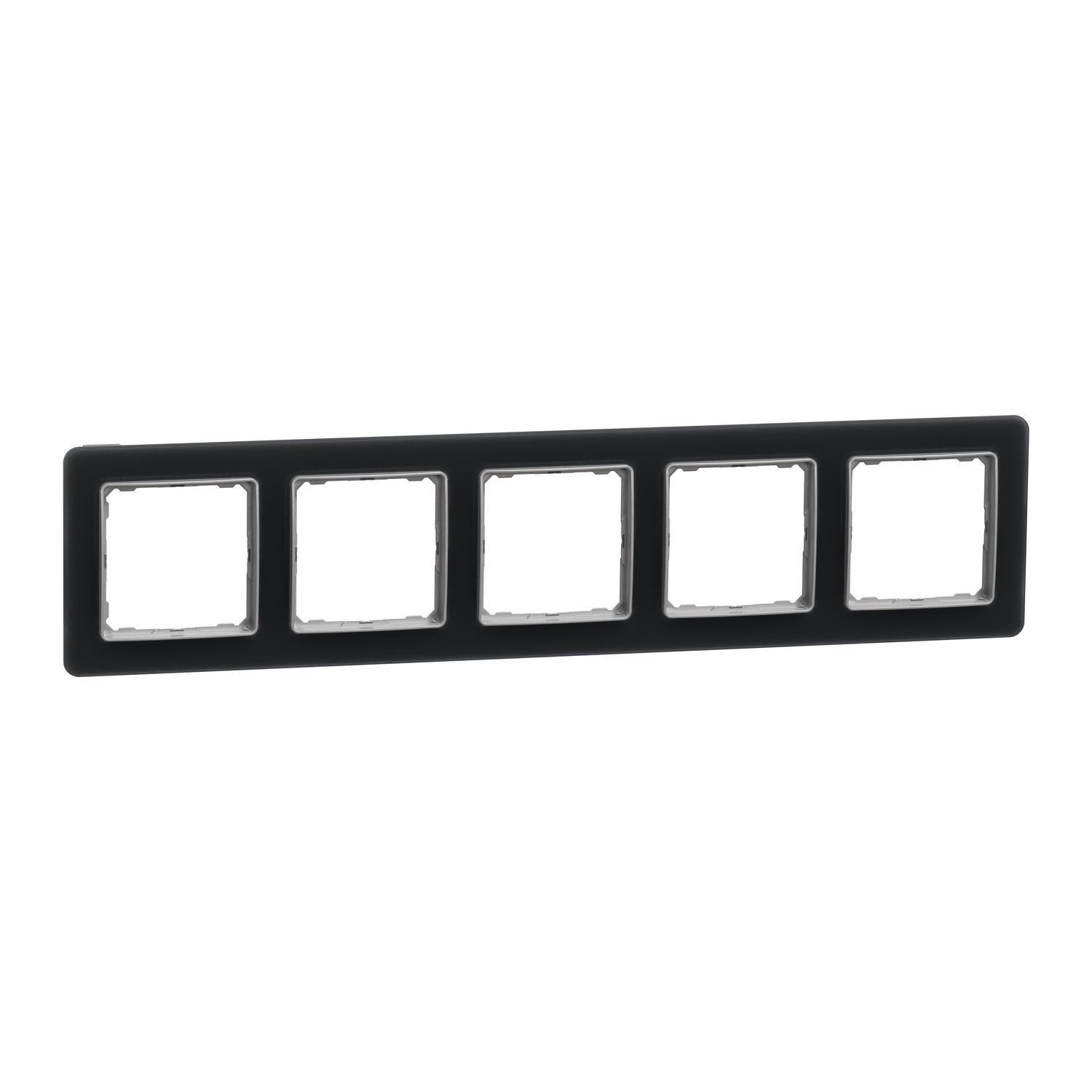Рамка пятиместная Schneider Electric Sedna Elements постовая Матовое стекло (SDD362805)
