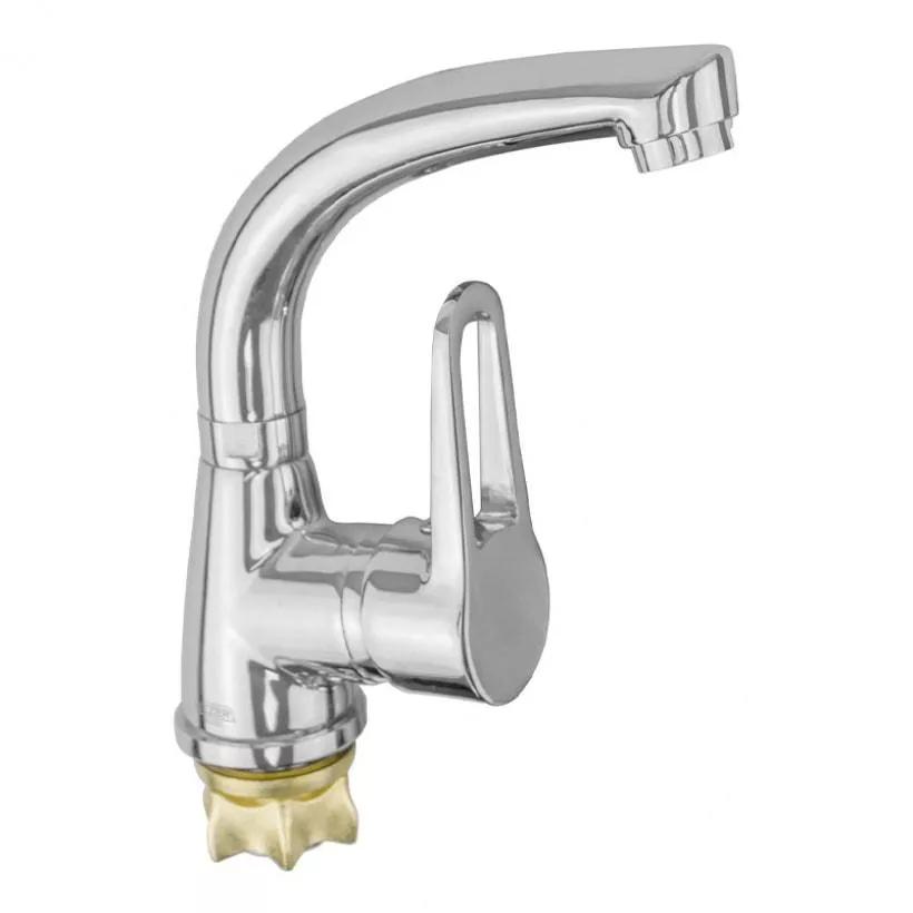 Смеситель для умывальника Wezer SOP1-045 однорычажный Хром (171249)