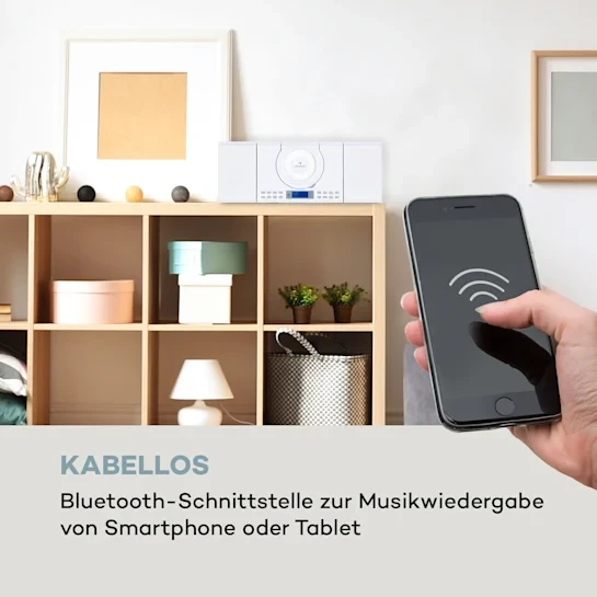 Стереосистема Auna Wallie Microsystem FM USB CD BT Aux - фото 2