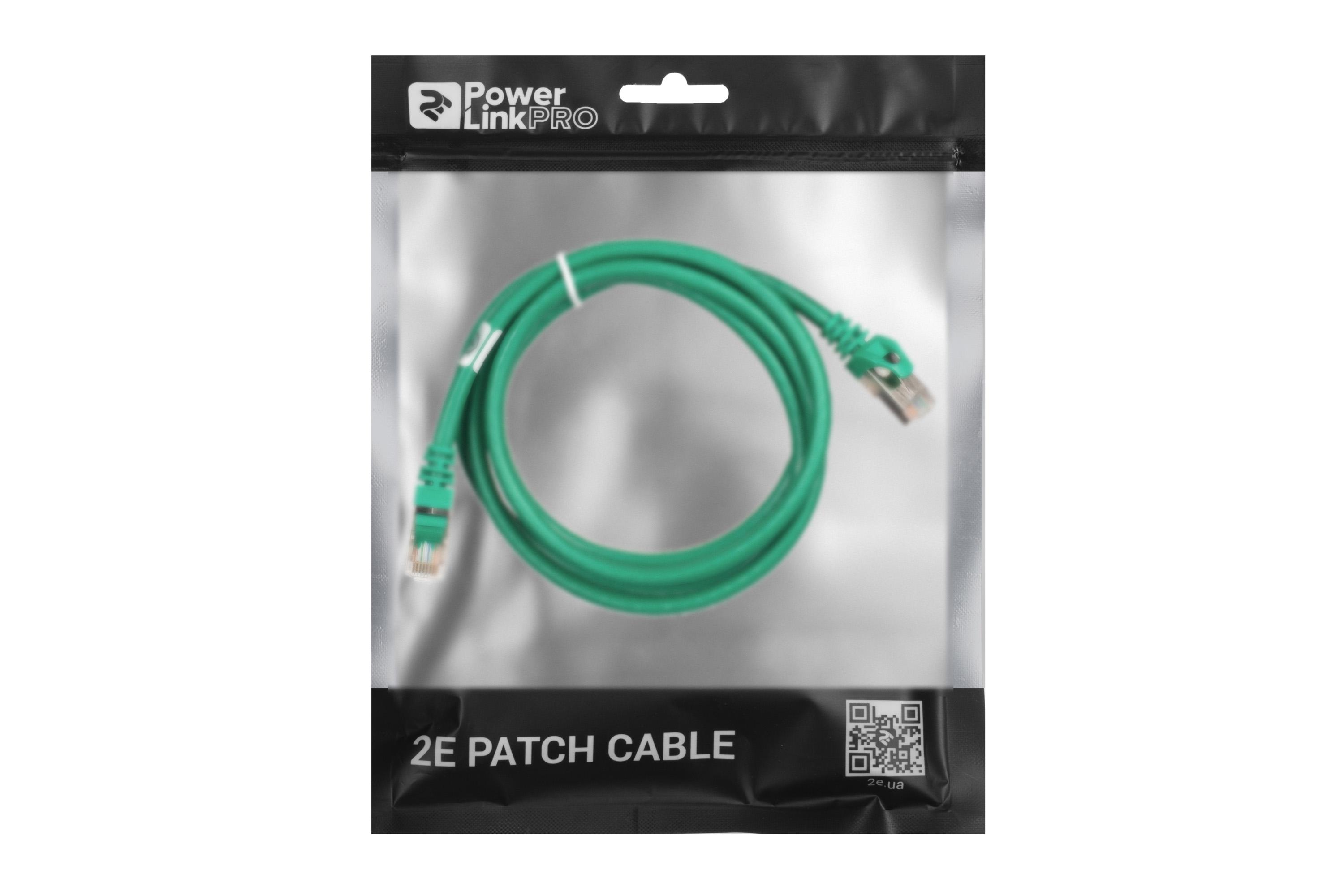 Патч-корд 2E Cat 6 27AWG с двойным экранированием S-FTP 1,5 м Зеленый (2E-PC6SFTPCOP-150GRN) - фото 3