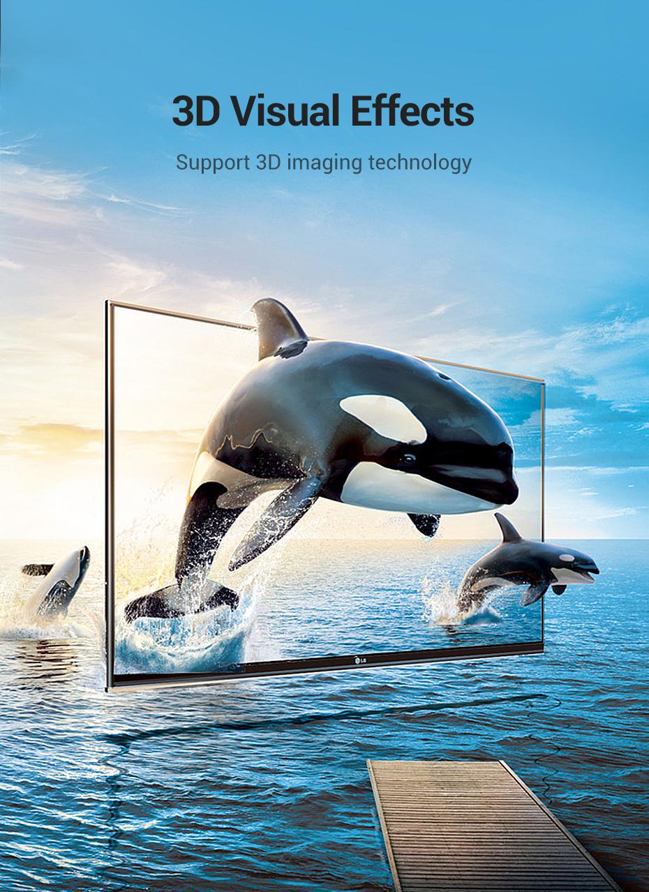 Кабель Vention DisplayPort 1.4 8K 60Hz 4K 144Hz 1080p 240Hz 32.4 Гбіт/с DP Dynamic HDR G-Sync Free Sync 1,5 м Чорний (HCABG) - фото 5