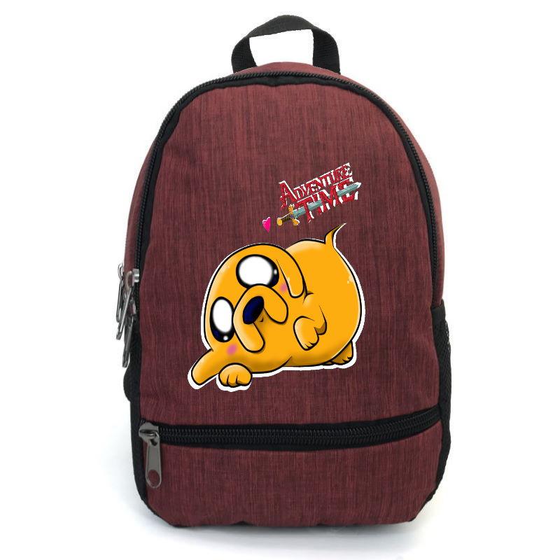Шкільний рюкзак підлітковий Cappuccino Toys з принтом Adventure time-009 12,5 л Червоний (1404954813)