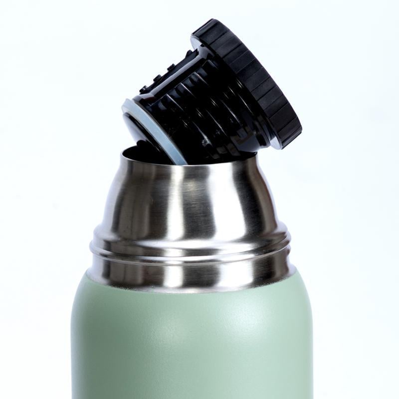 Термос Ranger Expert з нержавіючої сталі 0,75 л 8х8х27 см Оливковий/Сірий (RA 9919) - фото 7