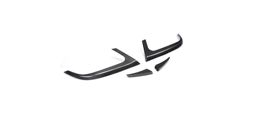 Накладки на задний бампер DDCarbon для AMG-Line/CLA45 AMG SD 2013-2016/Mercedes CLA C117 2013-2019 карбон (147969)