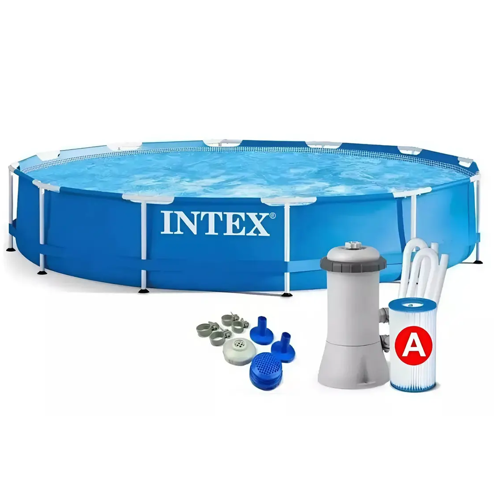 Бассейн каркасный круглый Intex 28212 366х76 см 6503 л с картриджным насосом (35867732)