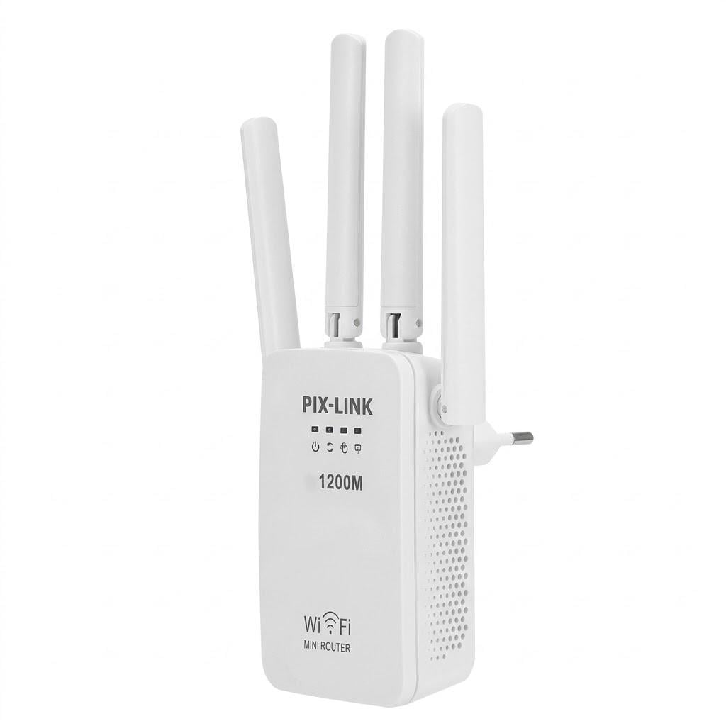 Репитер беспроводной WiFi сигнала Wireless-N Pix-Link-1200 Mbps усилитель сигнала и расширитель зоны покрытия сети Репитер беспроводной WiFi сигнала Wireless-N Pix-Link-1200 Mbps усилитель сигнала и расширитель зоны покрытия сети