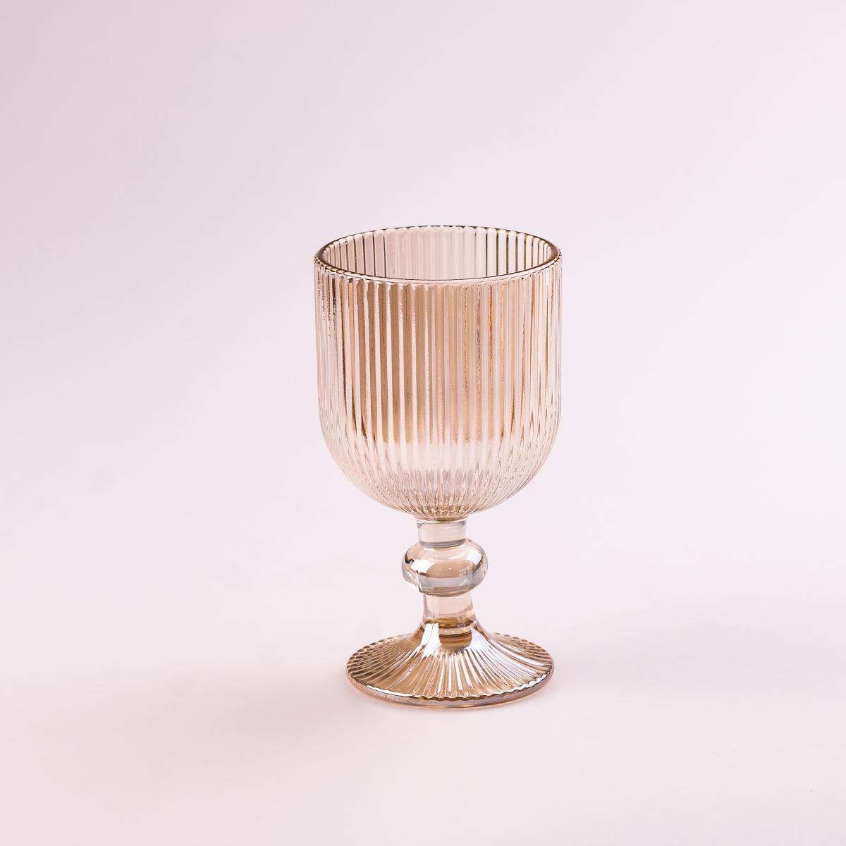 Набір келихів фігурні ребристі із товстого скла 6 шт. Tea (HP7114TC) - фото 2 Набір келихів фігурні ребристі із товстого скла 6 шт. Tea (HP7114TC) - фото 2