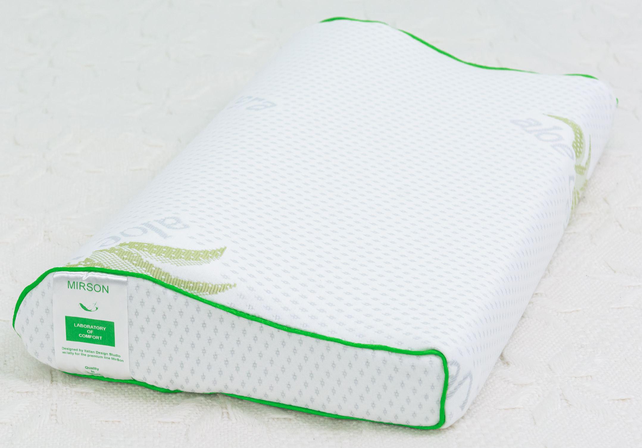 Подушка ортопедична MirSon №6122 Green nature Dorotea Kiddy 50х29х5/8 см (2200003262766)