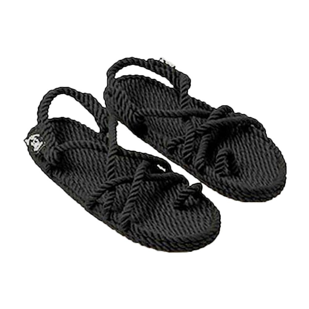 Cандали плетеные с каната Nomadic State Of Mind Toe-Joe р. 42 Black (25111543) - фото 2