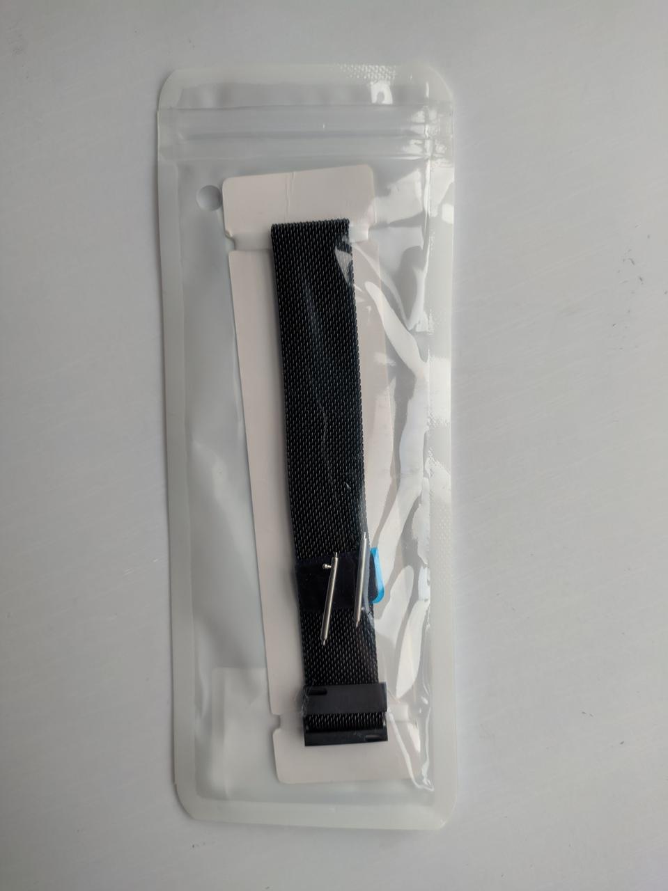 Ремінець для смарт-годинників Mijobs міланська петля металевий 20 мм Чорний (1565P) - фото 4 Ремінець для смарт-годинників Mijobs міланська петля металевий 20 мм Чорний (1565P) - фото 4