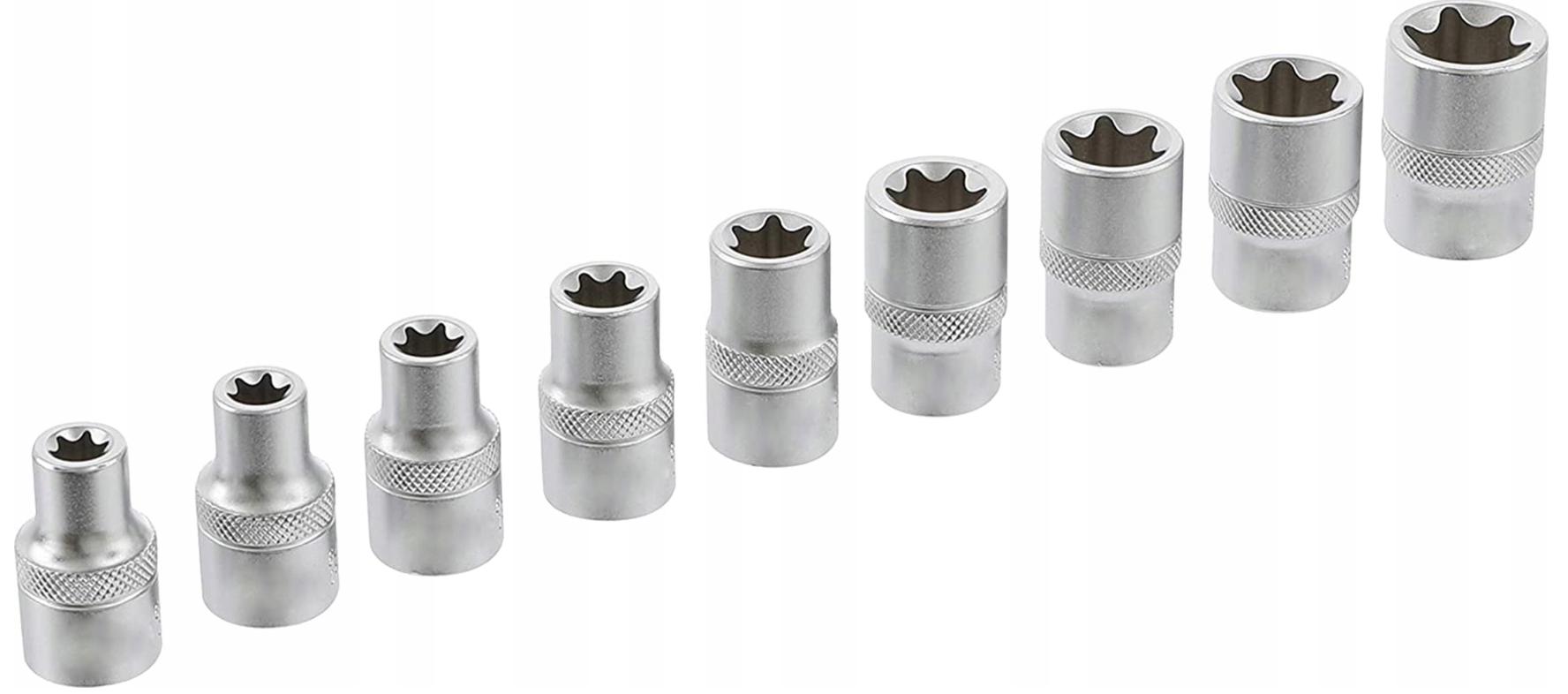 Набір торцевих головок із внутрішнім шліцем TORX E4-E24 14 шт. (17309347722) - фото 5 Набір торцевих головок із внутрішнім шліцем TORX E4-E24 14 шт. (17309347722) - фото 5